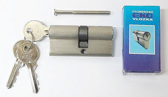 Vložka EKO 30+35 mm 3 klíče nikl - Vložky,zámky,klíče,frézky Vložky cylindrické Vložky bezpečnostní
